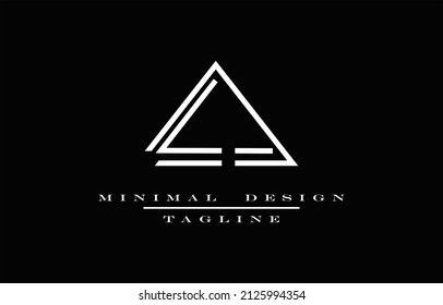 AA MINIMALIST LOGO DESIGN MONOGRAM VECTOR ART ILLUSTRATION 
