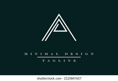 AA MINIMALSIT LOGO DESIGN VECTOR ART ILLUSTRATION UNIQUE LOGO