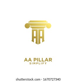Símbolo oro letra oro letra de la ley inicial icono diseño vectorial