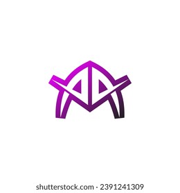 AA Premium emblem logo initial esport and gaming design concept