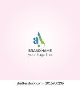 AA vector logo design, Brand Identity design monogram