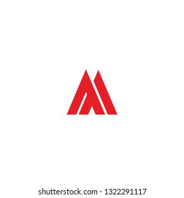 aa vector logo. m letter logo. am letter logo