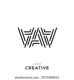 AAA Creative Latter Logo Design. By Custom Branding Logo. Creative Logo Design. Logo Template. Vector illustration. Modern Design. Monogram Design