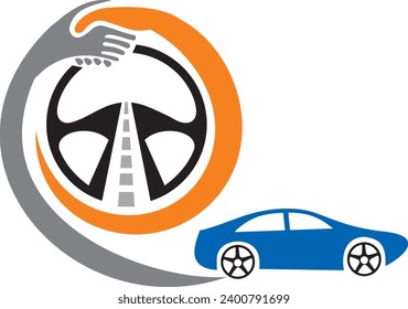 AAA Driving school logo design, vector file logo, 