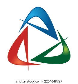 AAA letter abstract logo template