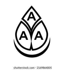 AAA letter logo design on white background. AAA creative circle letter logo concept. AAA letter design.
