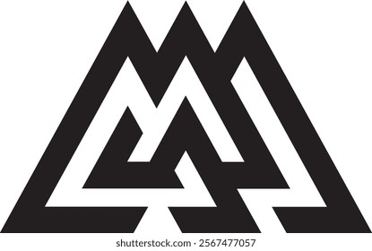AAA Logo, AAA Alphabet Text Logo vector illustration