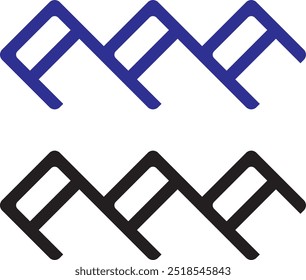Icono del diseño del logotipo de AAA, símbolo, archivo del Vector 