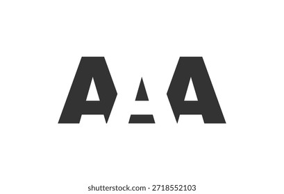 Diseño de logo AAA. Carta inicial A Un estilo de letra atrevido para startups tecnológicas, consultoría, marca corporativa. Nombre creativo de la empresa, titulares de la tipografía, identidad, logotipo de moda. Ilustración vectorial.