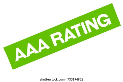 Aaa Rating Sticker Authentic Design Graphic Stock Vector (Royalty Free ...