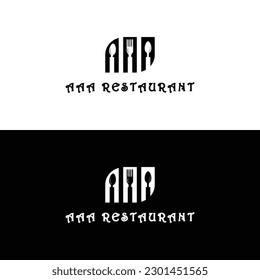 The AAA Restaurant logo is a tasteful design that exudes elegance and sophistication. Its minimalist style and bold font make for a memorable and timeless brand image