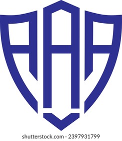 AAA Shield icon logo design, vector file logo, 