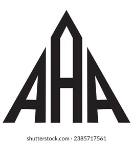 AAA Triangle shape logo design,l vector file logo, 