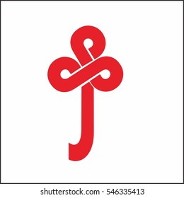 AAAJ J KEY LETTER VECTOR LOGO TRIPLE A