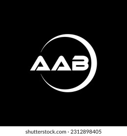 AAB letter logo design in illustration. Vector logo, calligraphy designs for logo, Poster, Invitation, etc. svg