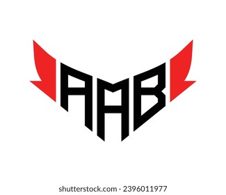 AAB letter logo design template