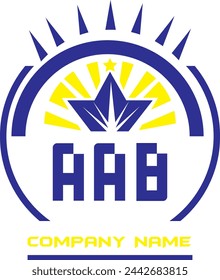 AAB letter logo vector design on white color background AAB letter logo icon design
