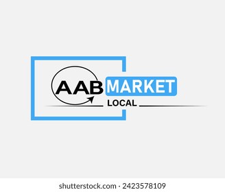 AAB logo. local target market logo. simple logo design, icon AAB