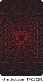 Aabstract cubes paint background. Modern screen vector design for mobile app