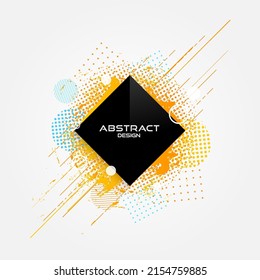 Abstrakte moderne Grenze, Rahmen Grunge Design Hintergrund. Vektorgrafik, Illustration.