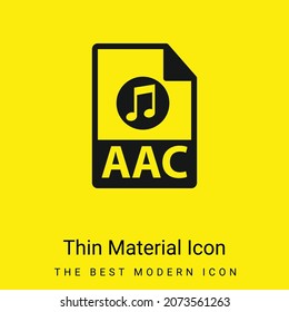 AAC File Format minimal bright yellow material icon