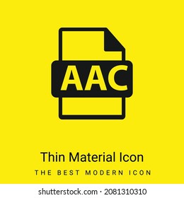 AAC File Format Variant minimal bright yellow material icon