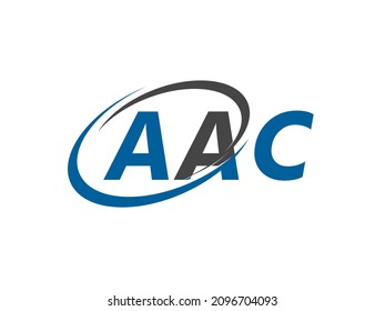 AAC letter creative modern elegant swoosh logo design