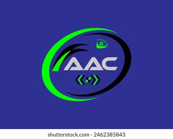 Diseño abstracto del logotipo de la letra de AAC. AAC logotipo simple y moderno. Ilustrador AAC diseño de logotipo Corporativa. Vector Illustrator.