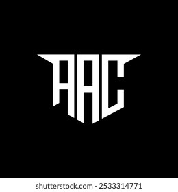Diseño de logotipo de letra AAC con fondo blanco en ilustrador, estilo de superposición de fuente de alfabeto moderno de logotipo de Vector, diseños de caligrafía para logotipo, póster, invitación, etc.