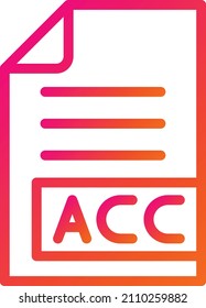 AAC Vector Icon Design Illustration