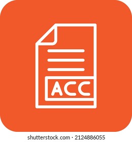 AAC Vector Icon Design Illustration