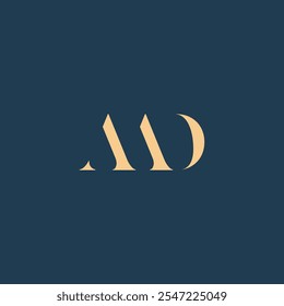 AAD abstract letter logo Design. This is a Simple and modern monogram logo.