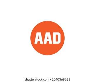 Plantilla de Vector de diseño de logotipo AAD. AAD