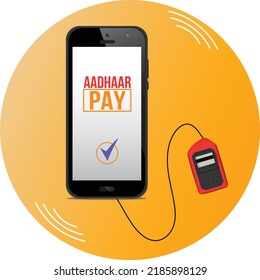 Aadhaar Payment Icon Vector Illustration