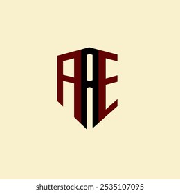 Logotipo minimalista creativo de la letra de AAE. Diseño de logotipo de letra de alfabeto de iniciales de Vector únicas AAE
