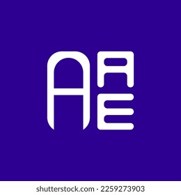 Logo de la carta AAE diseño creativo con gráfico vectorial, logotipo AAE simple y moderno.