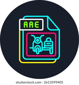 AAE Line Multi Colour Circle