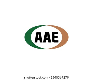 Plantilla de Vector de diseño de logotipo AAE. AAE