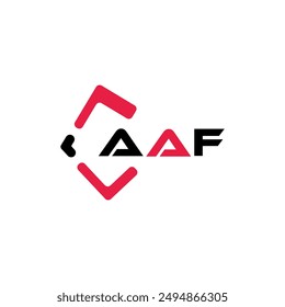 AAF creative minimalist letter logo. AAF unique vector initials alphabet letter logo design