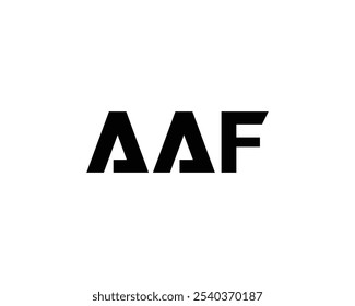 AAF logo design vector template. AAF