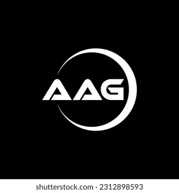 AAG letter logo design in illustration. Vector logo, calligraphy designs for logo, Poster, Invitation, etc. svg