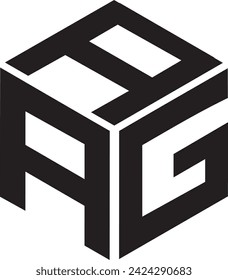 AAG Polygon logo design, icon, symbol, vector file