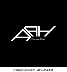 AAH logo design, AAH simple and modern logo. AAH luxurious alphabet design  