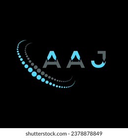 AAJ letter logo creative design. AAJ unique design.
