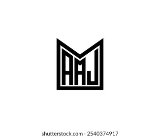 AAJ logo design vector template. AAJ