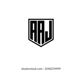 AAJ logo design vector template. AAJ