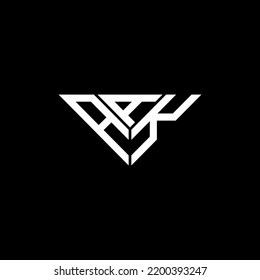 AAK letter logo creative design with vector graphic, AAK simple and modern logo.