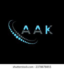 AAK letter logo creative design. AAK unique design.
