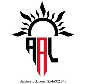 Diseño de logotipo de letra AAL. Icono del logotipo AAL de las letras iniciales. Plantilla de diseño de logotipo de Vector mínimo AAL de letra Abstractas.