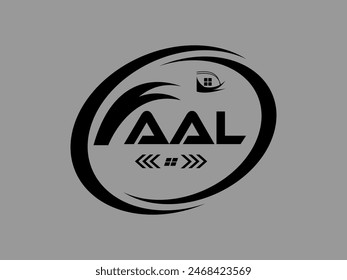 AAL letter logo Design. AAL Simple and modern monogram logo. AAL Abstract Alphabet vector Design.